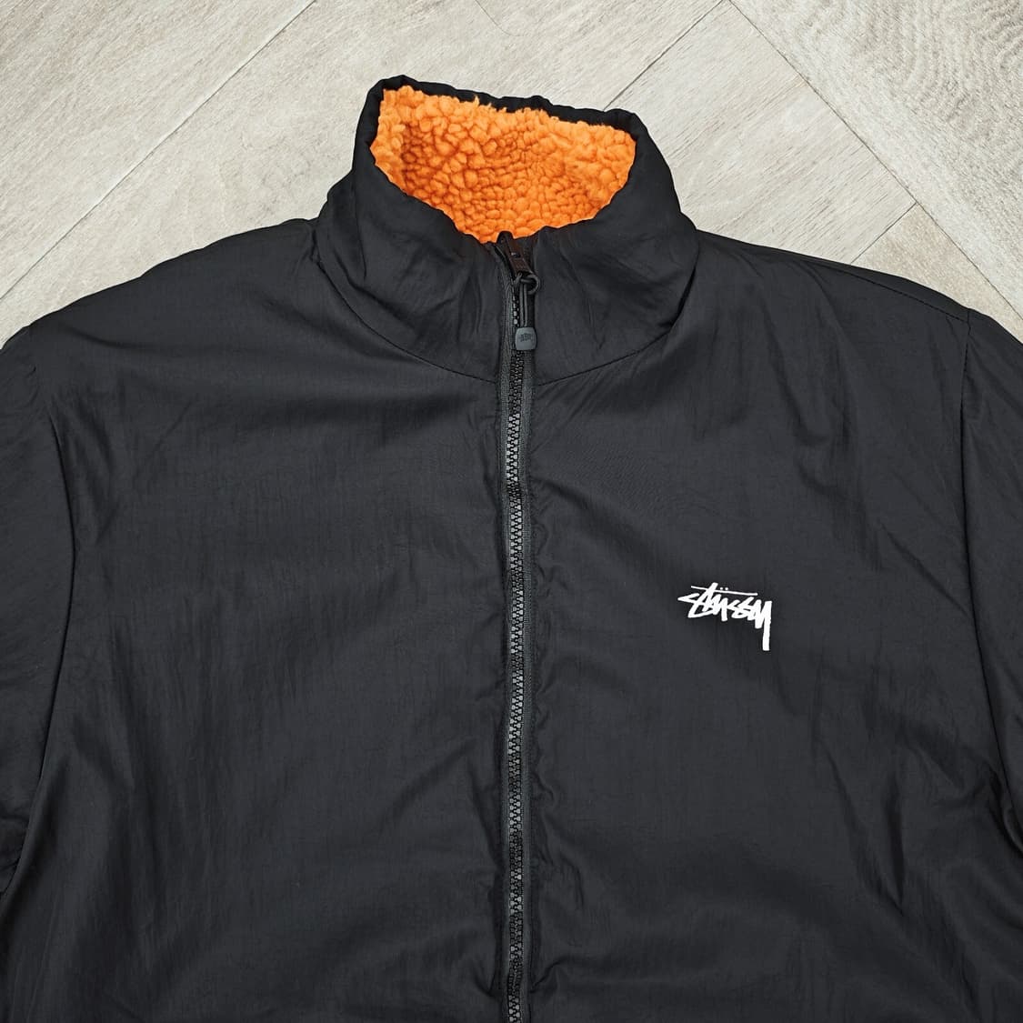 스투시 8볼 쉐르파 리버서블 자켓 오렌지 상품이미지7