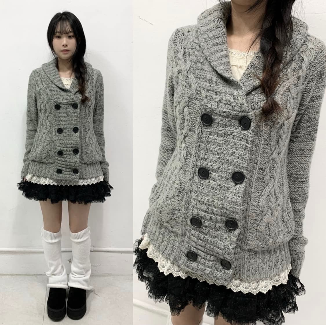 [CECIL MCBEE] 사와코깔 니트 가디건 상품이미지1