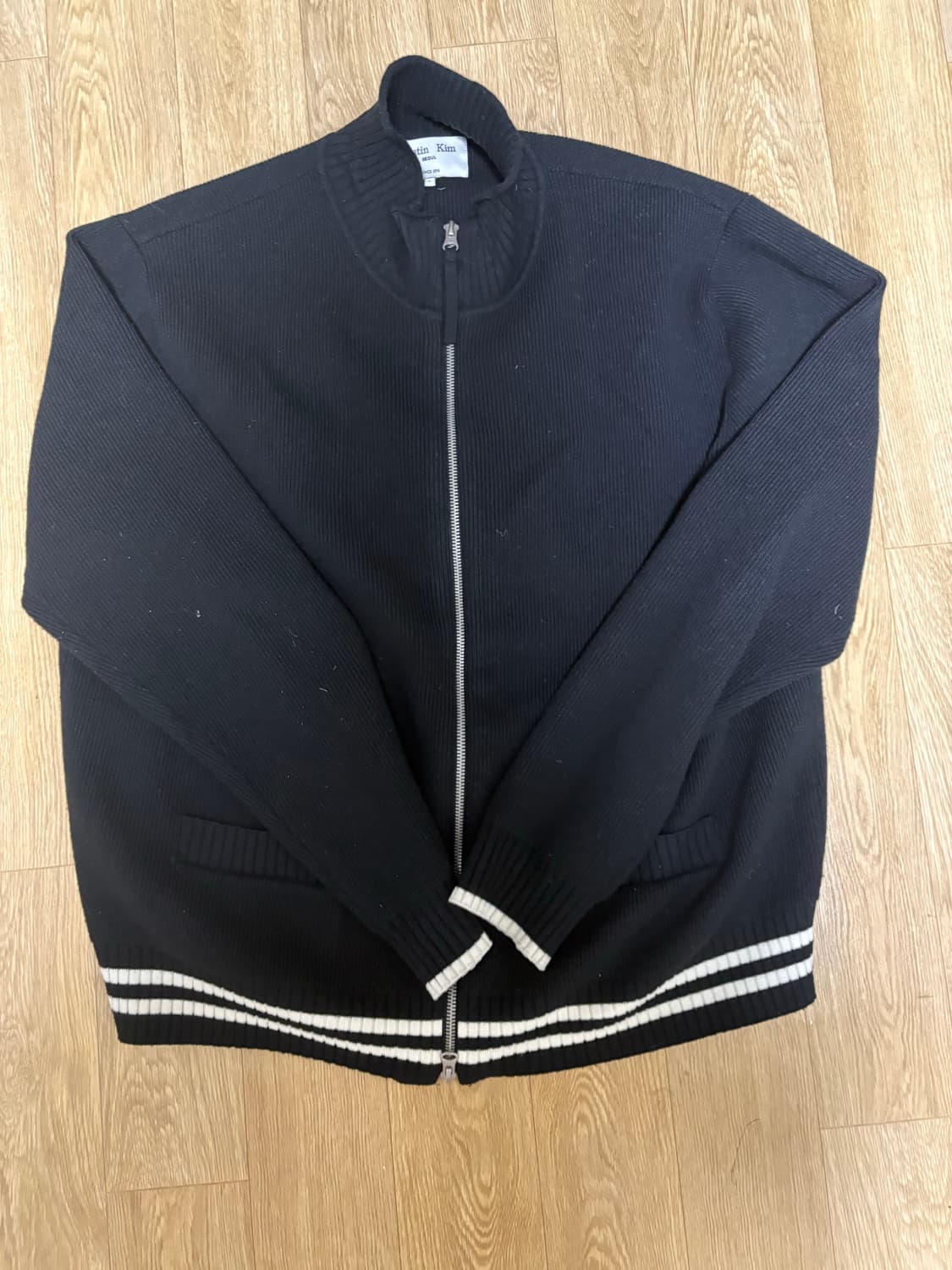 마땡킴 니트 집업 상품이미지2