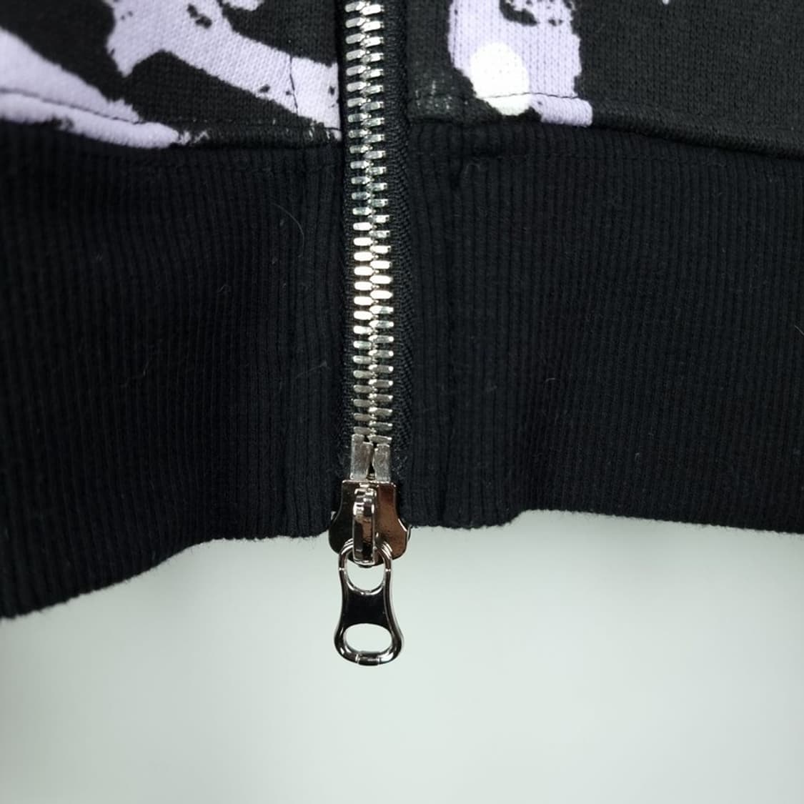 [약스튜디오] 멀티 패턴 루즈핏 후드 집업 블랙 M18268 상품이미지6