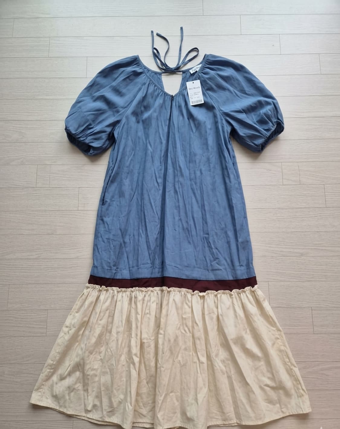 에트르몽크(Etre Monch) 티어드 끈 원피스 (S사이즈) 상품이미지1