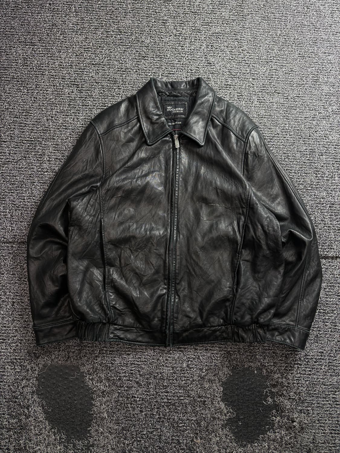 90s Docker 뉴질랜드 비건레더 싱글 레더 자켓 3801 상품이미지2