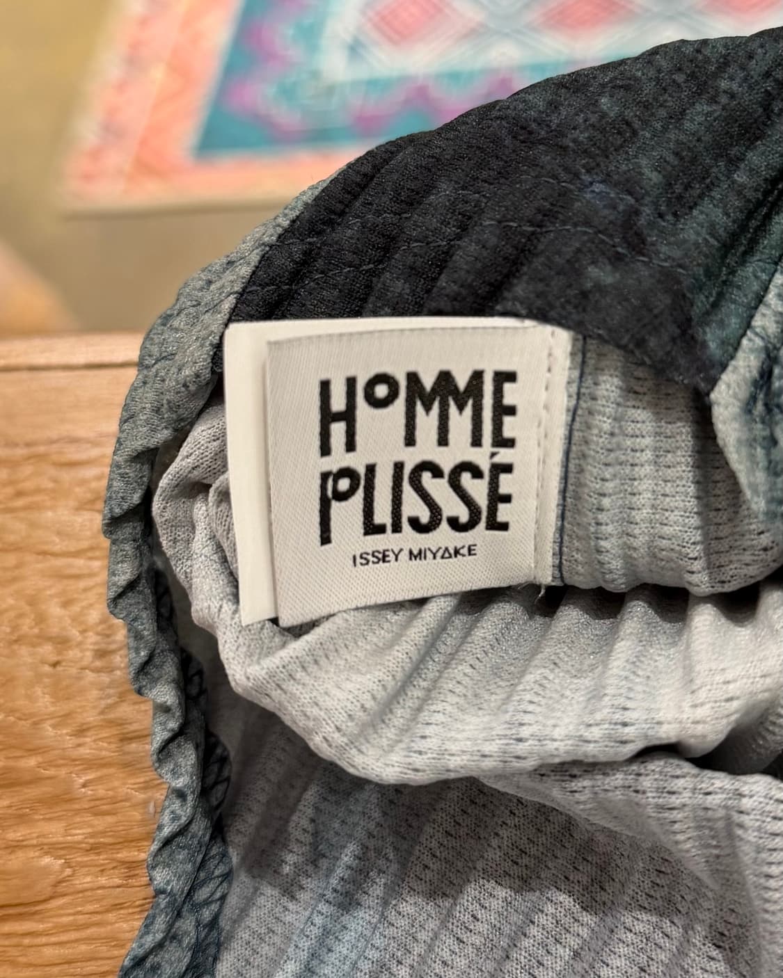 이세이 미야케 옴므 플리세 그린 윈드 워크 프린팅 롱 베스트 상품이미지6