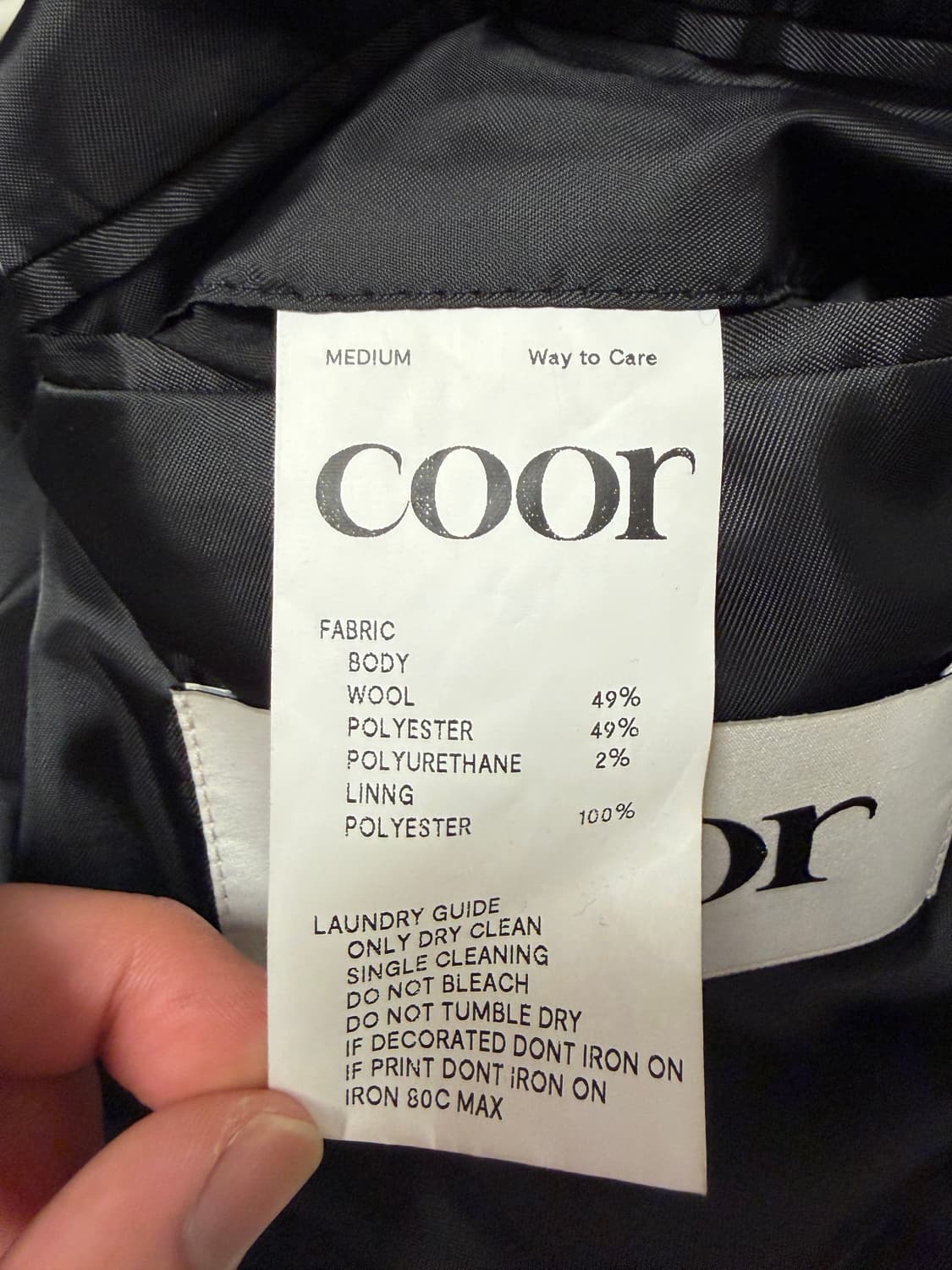 쿠어 싱글 투 버튼 블레이저 상품이미지4