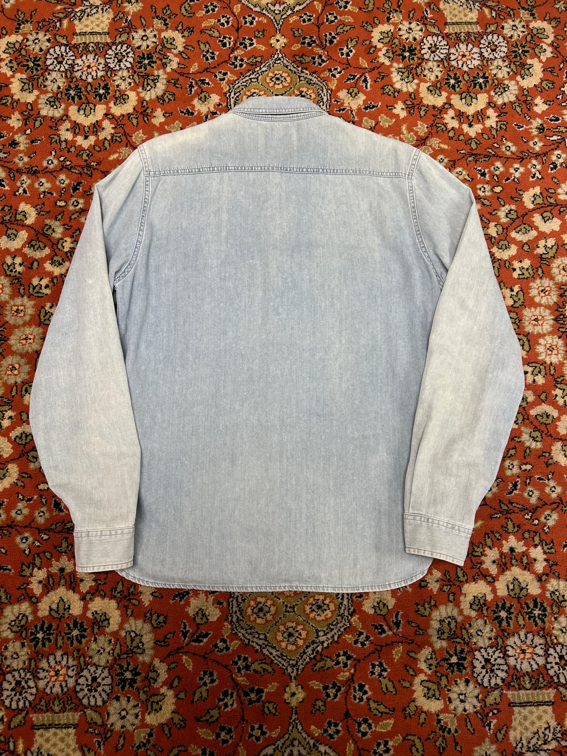 [M] SANDRO 산드로 빈티지 연청 웨스턴 셔츠 상품이미지8