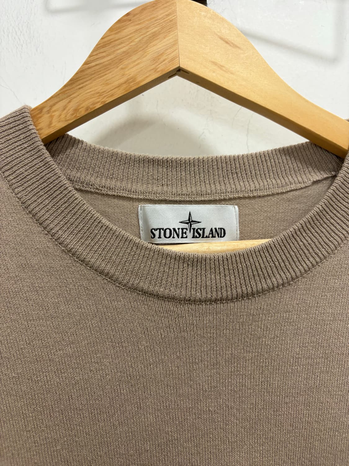 스톤아일랜드 베이지 크루넥 니트 상품이미지6