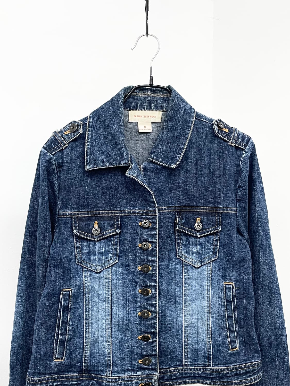 워싱 데님 버튼 자켓 상품이미지6