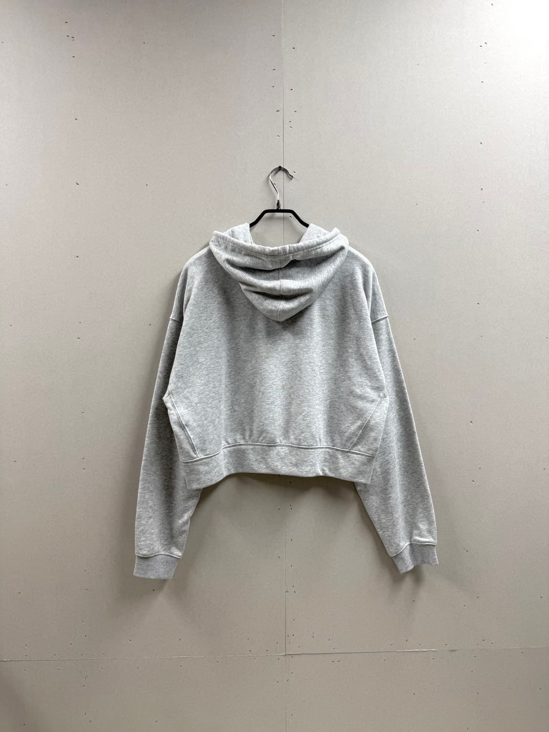 여성 M / 아디다스 크롭 후드티 쭈리면 그레이 상품이미지5