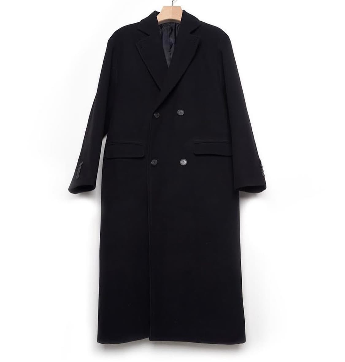 Object Service 더블 브레스티드 울 코트 상품이미지4