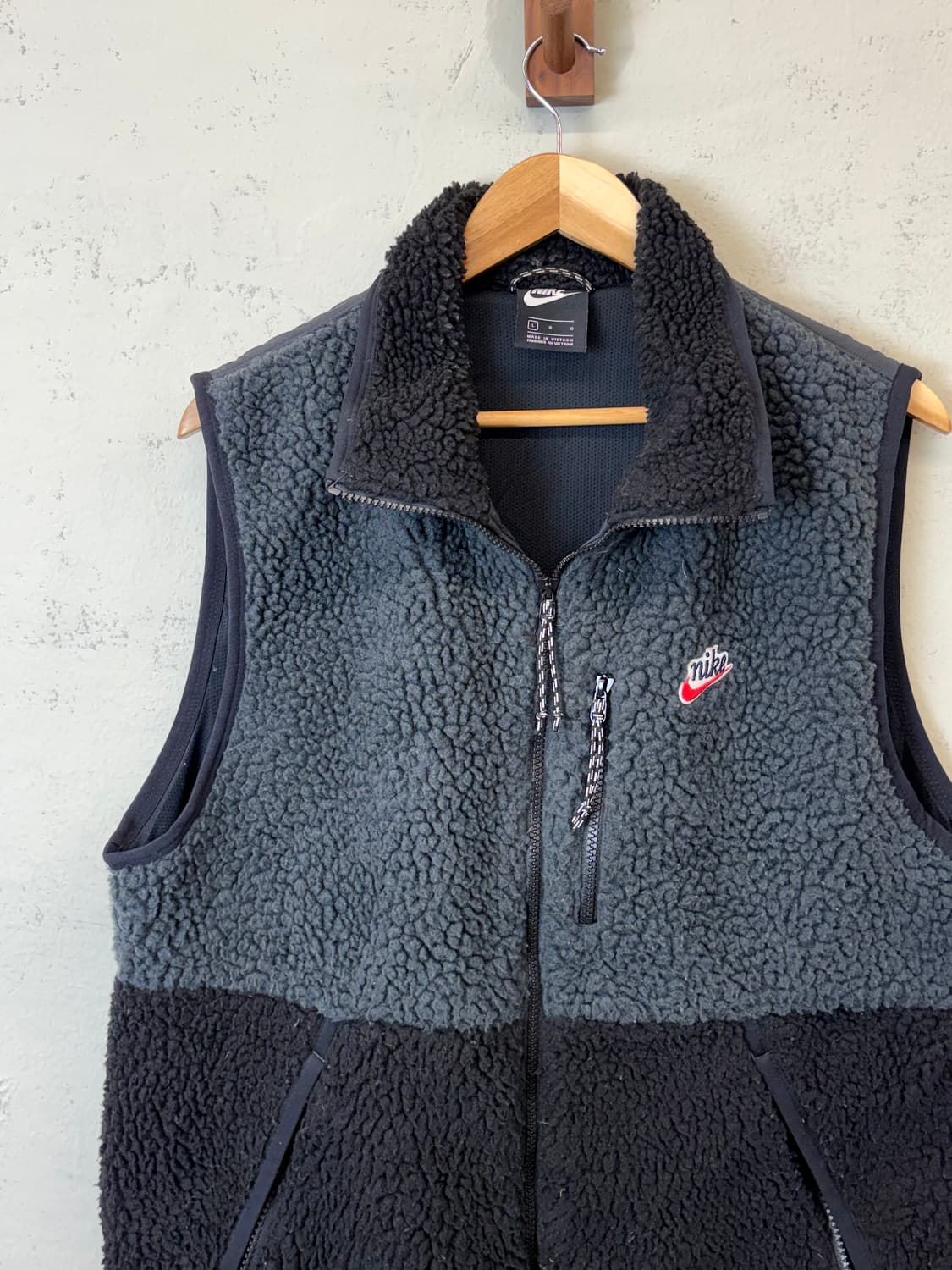 나이키 헤리티지 쉐르파 양털 집업 베스트 상품이미지5