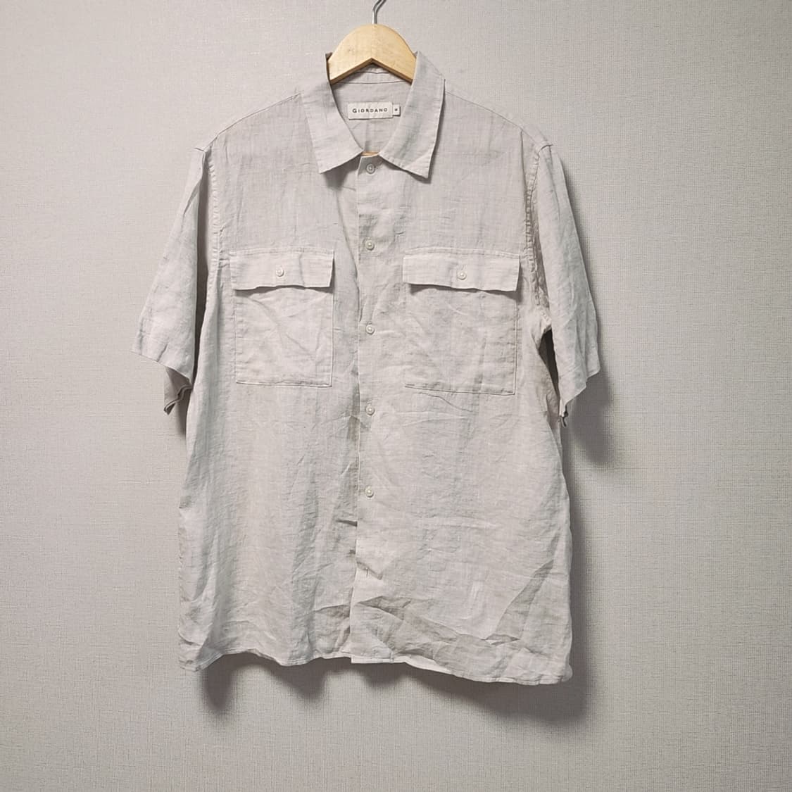 [95] 지오다노 린넨 반팔 셔츠 상품이미지1