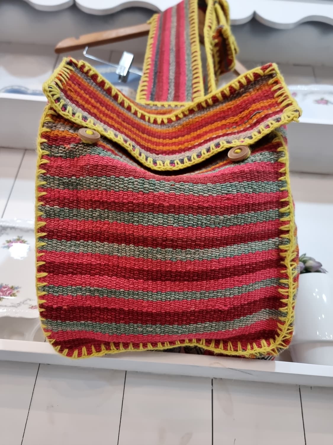 핸드메이드 스트라이프 백팩 상품이미지4