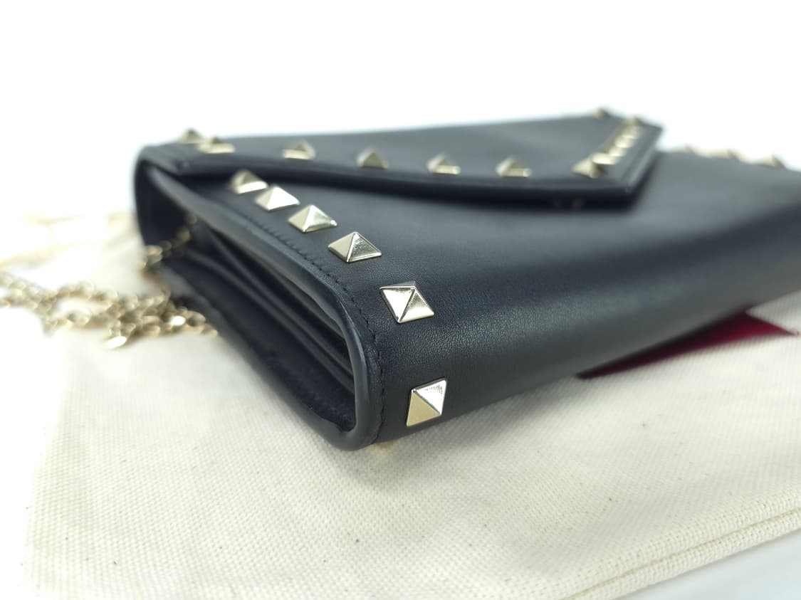 발렌티노 락스터드 엔벨롭 체인 숄더백 크로스백 블랙
 상품이미지8