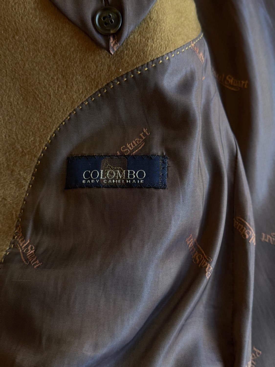 폴스튜어트 콜롬보 카멜헤어 체스터필드 코트 100 상품이미지7
