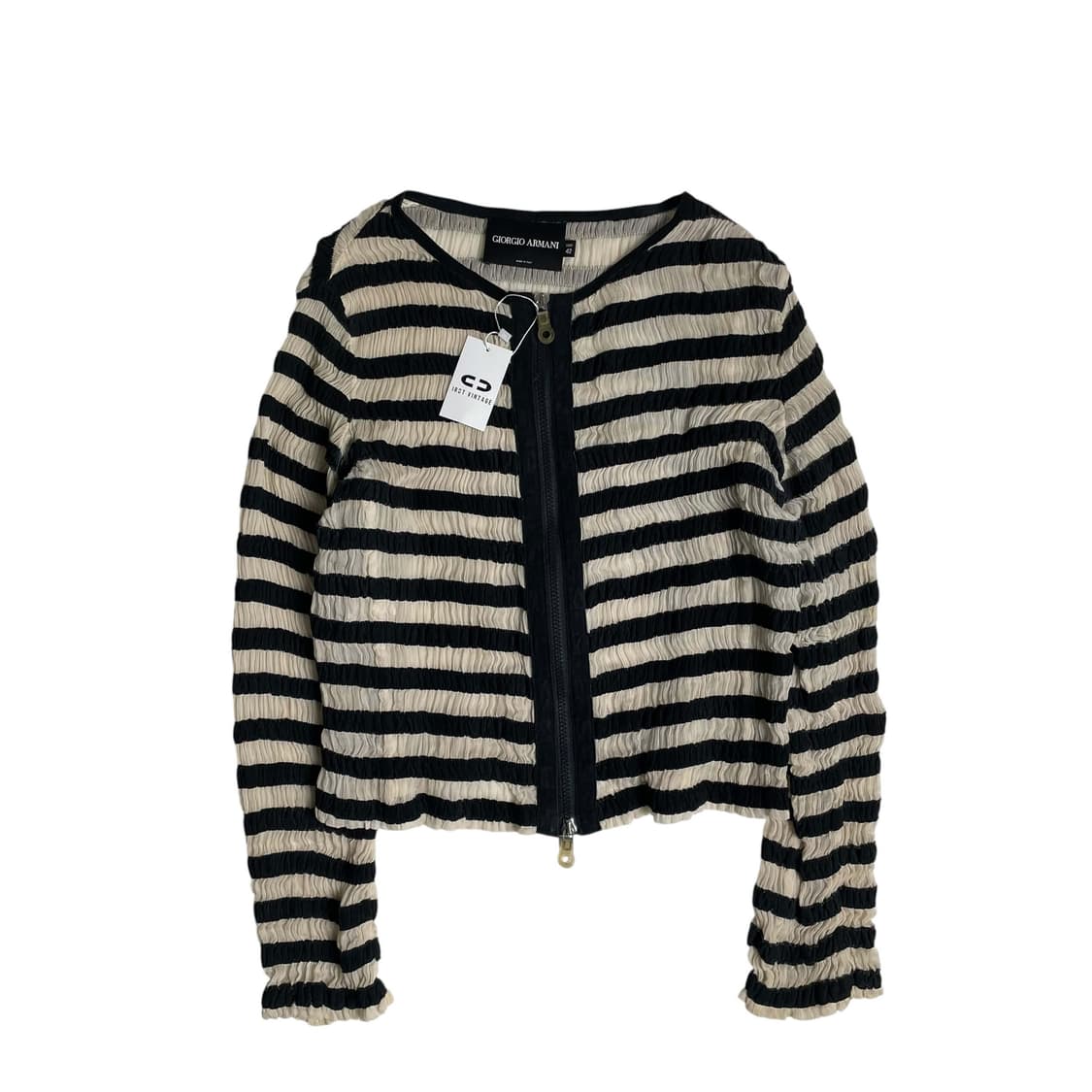 Giorgio armani 실크 고트 스웨이드 셔링 자켓 (italy)  상품이미지1