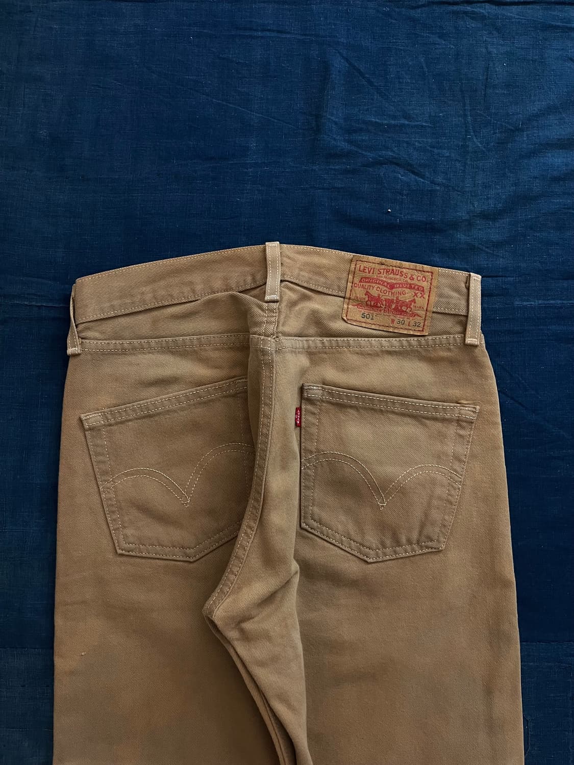 빈티지 리바이스 501 데님 팬츠 브라운 상품이미지1