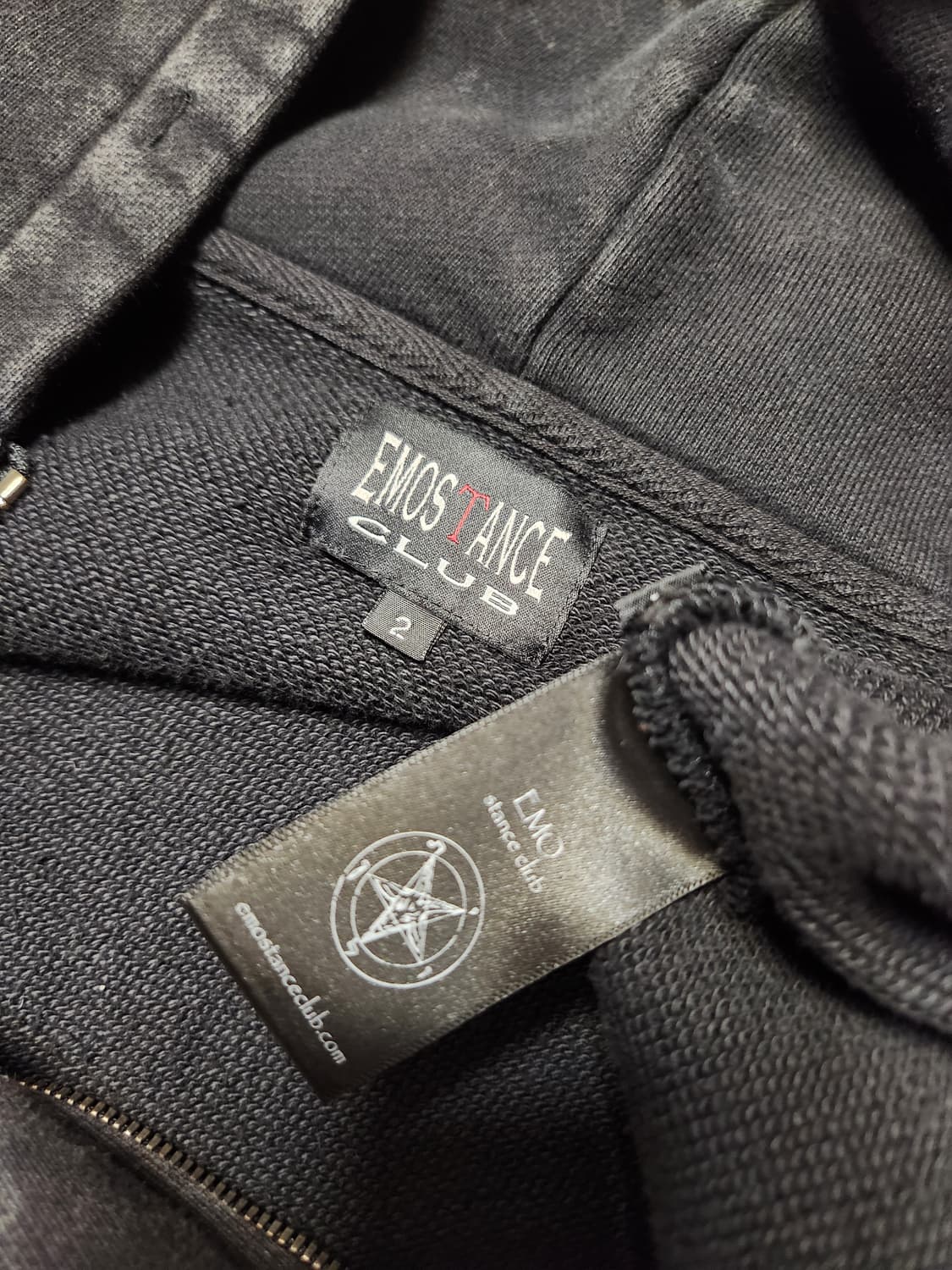 [2] 에모스탠스클럽 smoke washed 패치 후드집업 상품이미지5