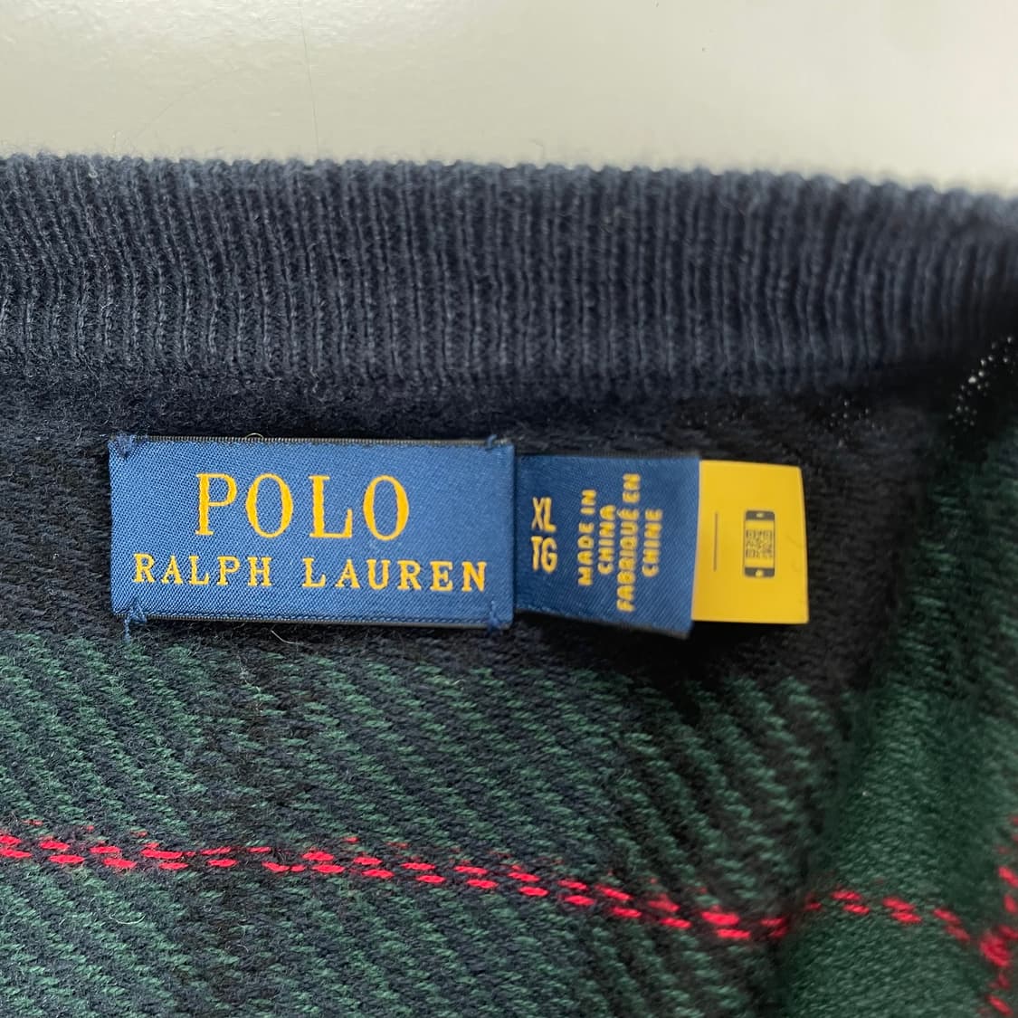 Polo 폴로 랄프로렌 현행QR 블랙워치 램스울 가디건 상품이미지4