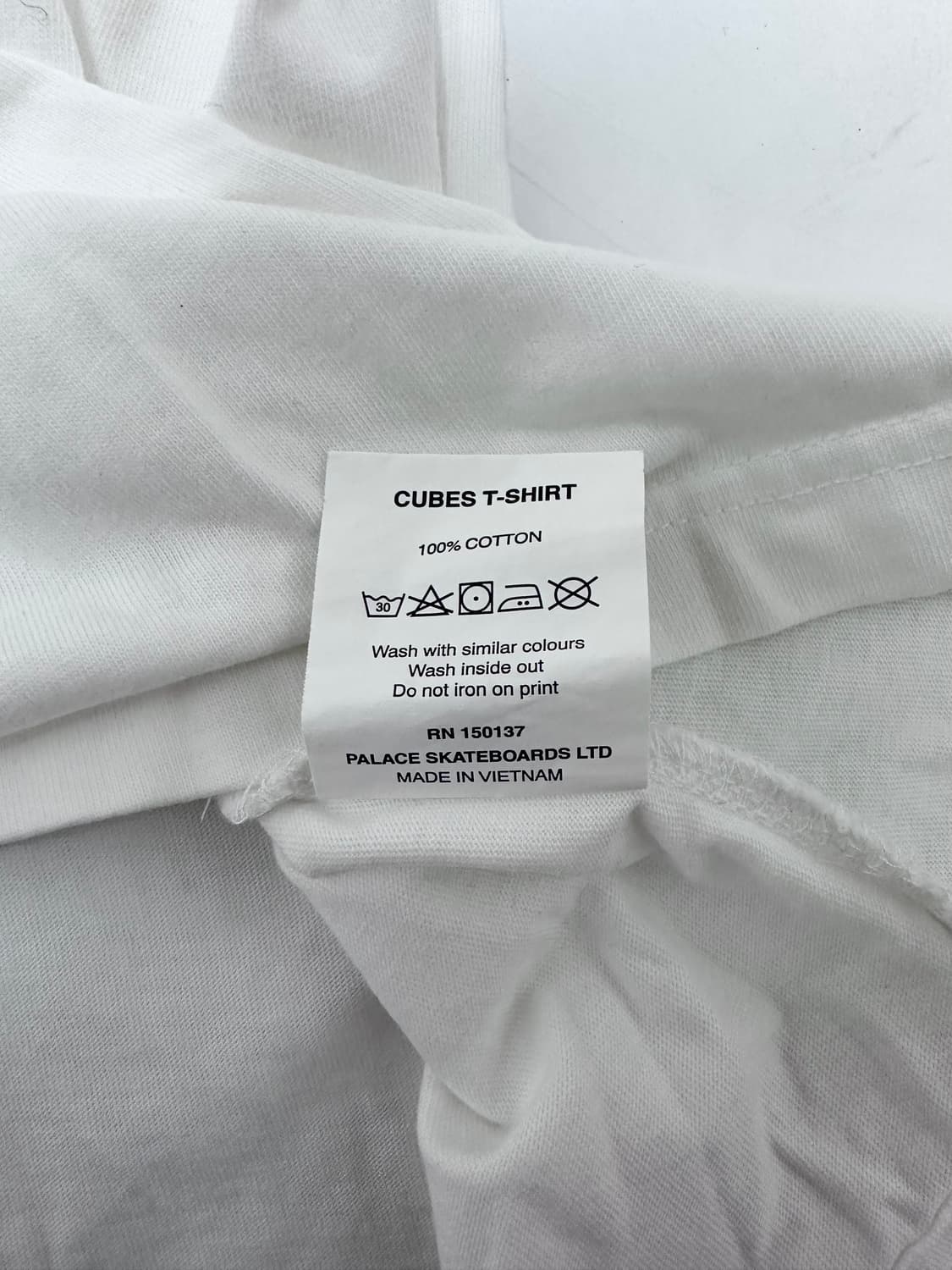 PALACE 팔라스 큐브 흰색 반팔티 상품이미지7