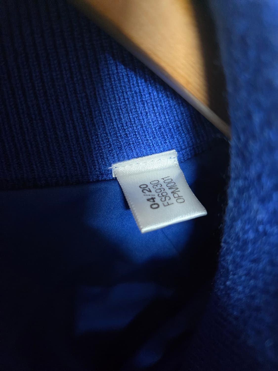 아디다스 블루 니트 집업 트랙탑 3XL 상품이미지6