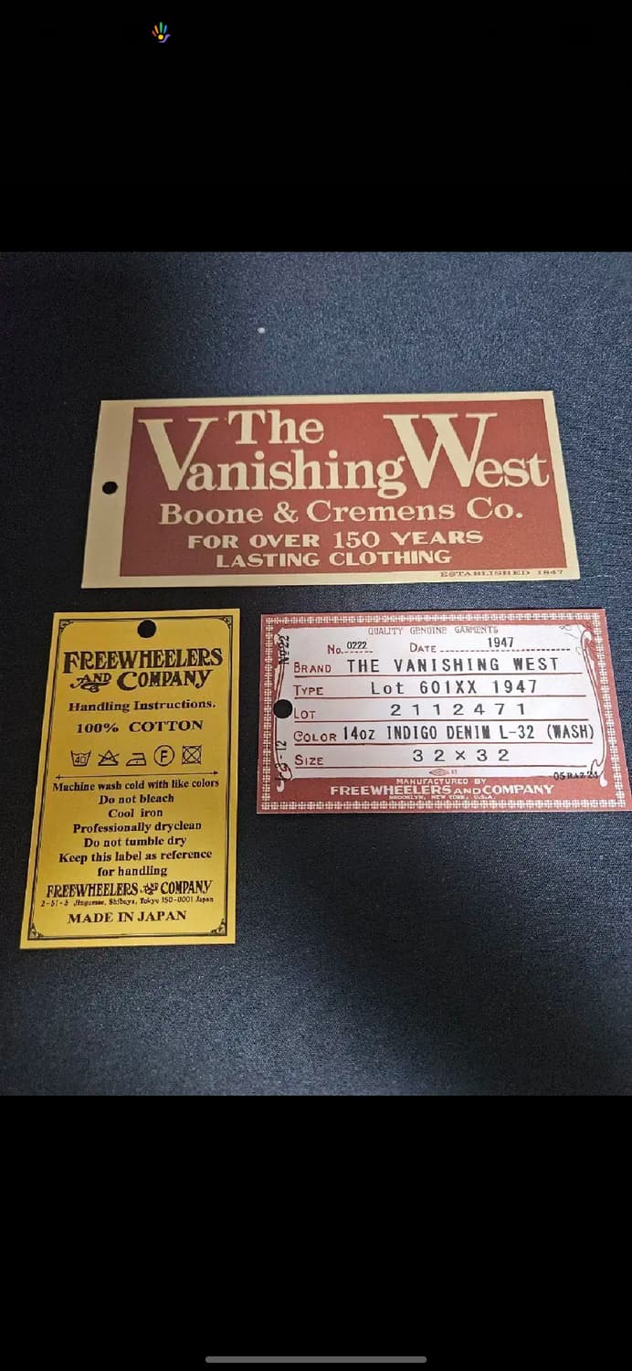[32] 프리휠러스 601xx 1947 데님 상품이미지8