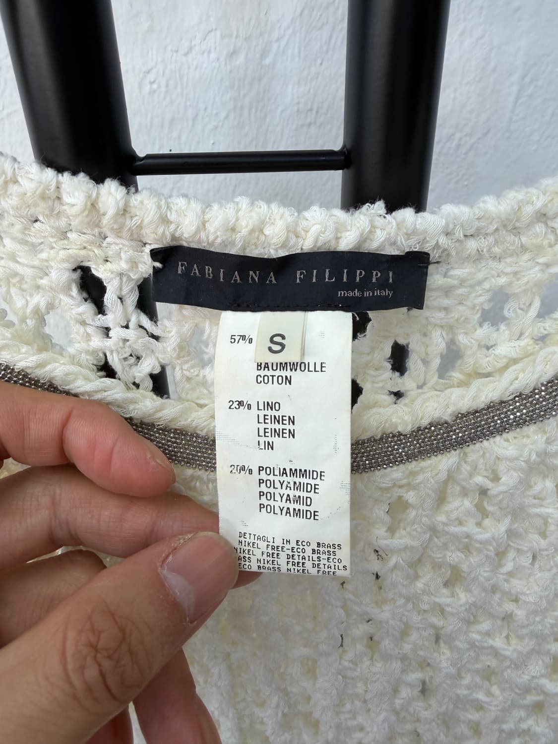 정품) 파비아나필리피 여성 크로셰 니트 탑 S  상품이미지8