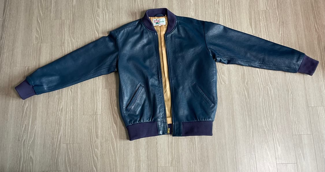 lvc 고트스킨 레더 봄버 상품이미지1