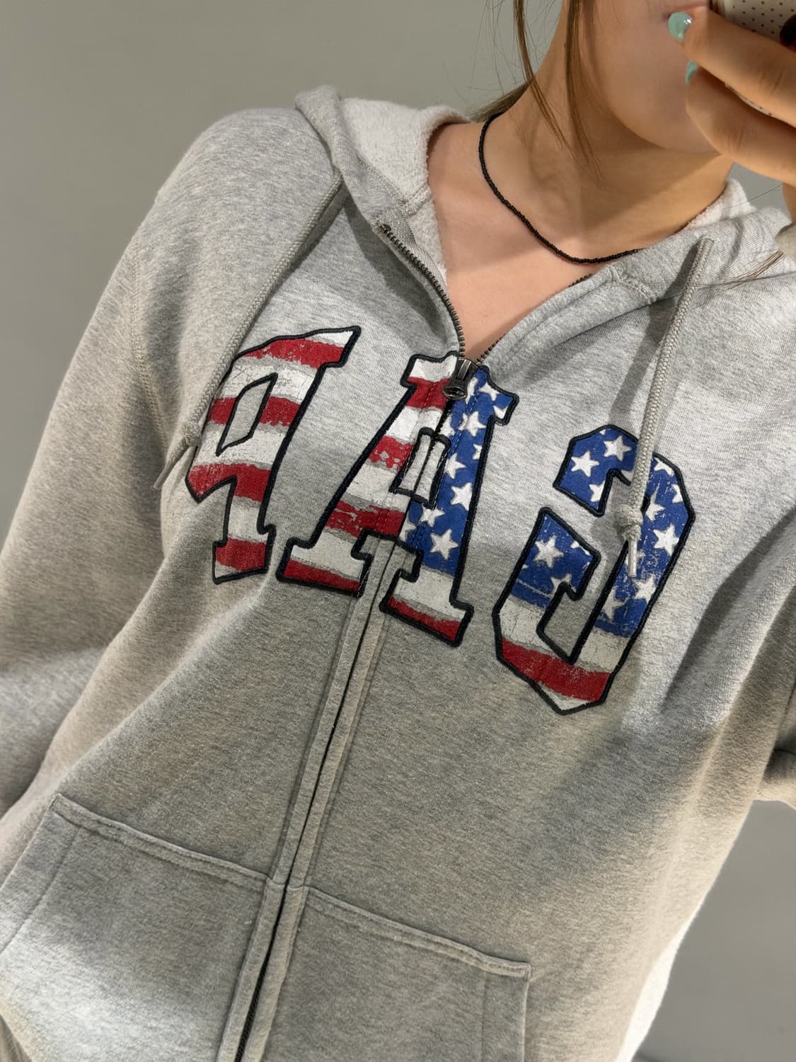 Gap American flag logo hood zip-up  상품이미지4