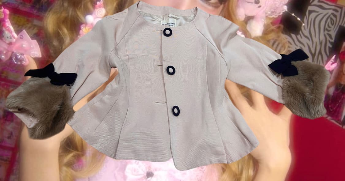 일브 스트로베리필드 퍼 리본 이너 자켓 상품이미지1