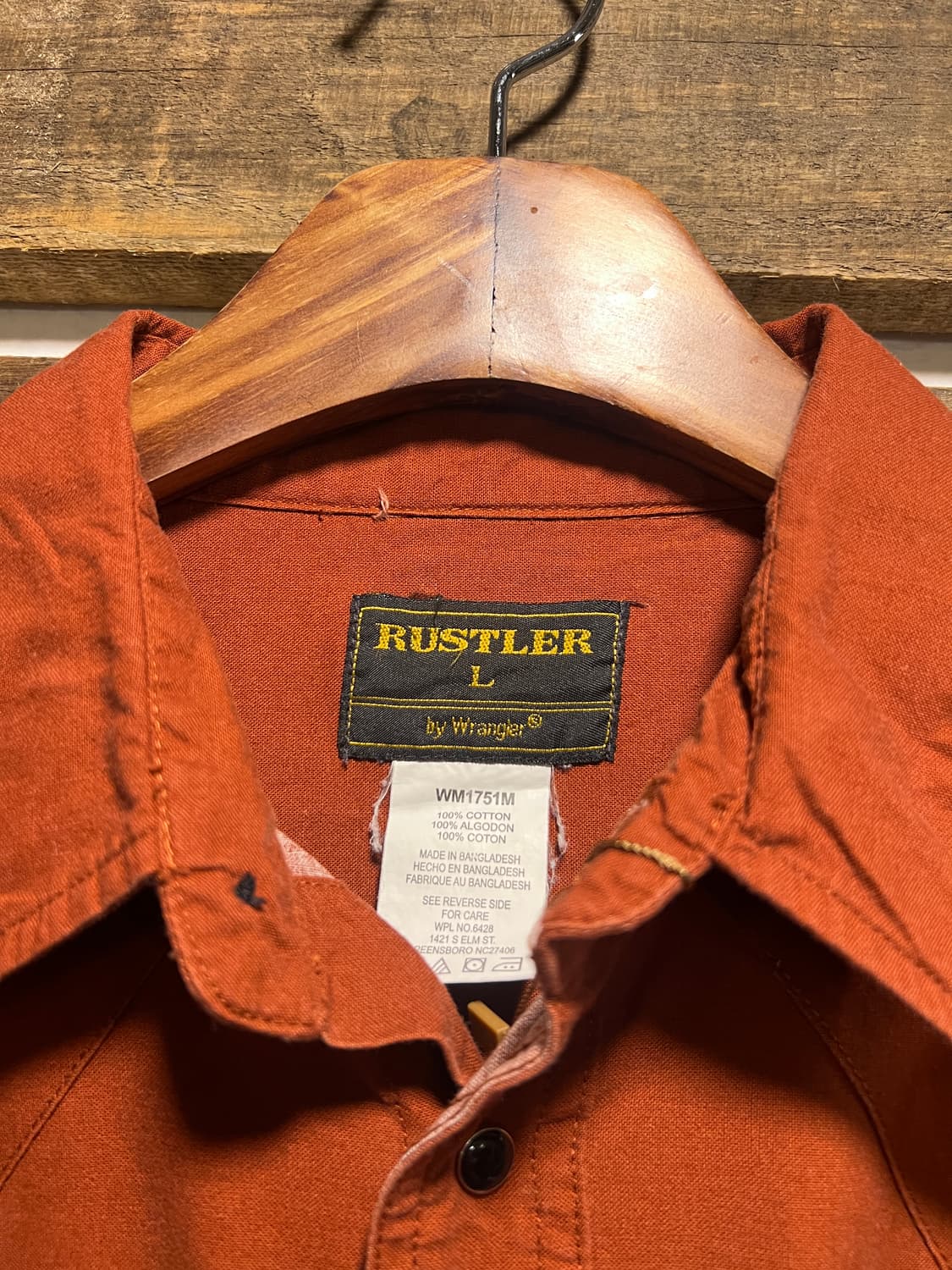 [L]90's RUSTLER by 랭글러 나바호 패턴 버튼다운 웨스턴셔츠 상품이미지2