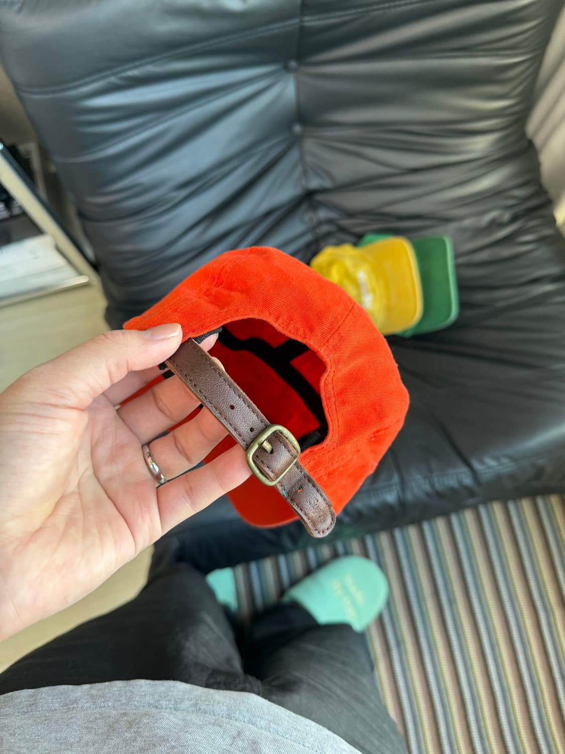 22fw 슈프림 오렌지 캠프캡  상품이미지2