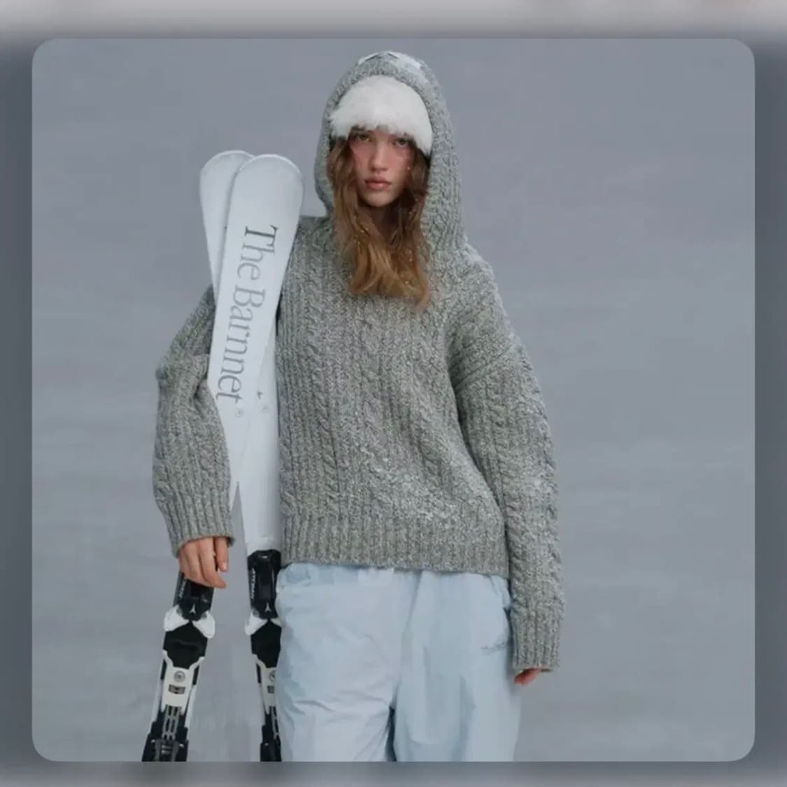 [the Barnnet] 더바넷 케이블 니트 후드 (새상품) 상품이미지1