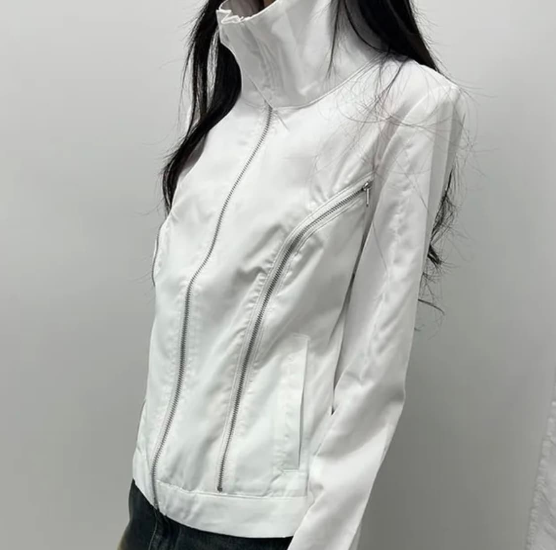 빈티지 화이트 집업 상품이미지2