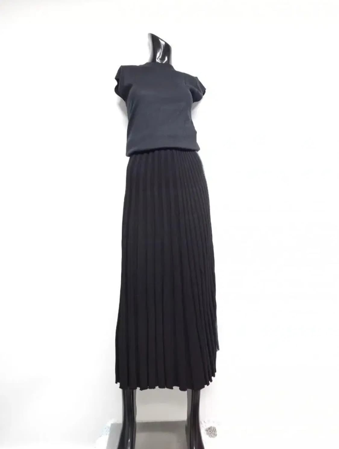 새 타임 춘추 니트 플리츠 롱스커트 F 상품이미지2