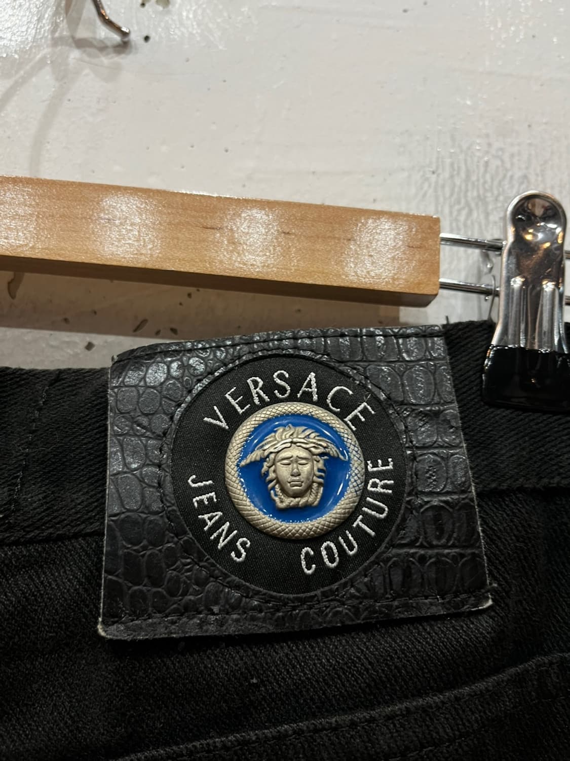 베르사체 메두사 블랙 데님팬츠 Made in ITALY 상품이미지1