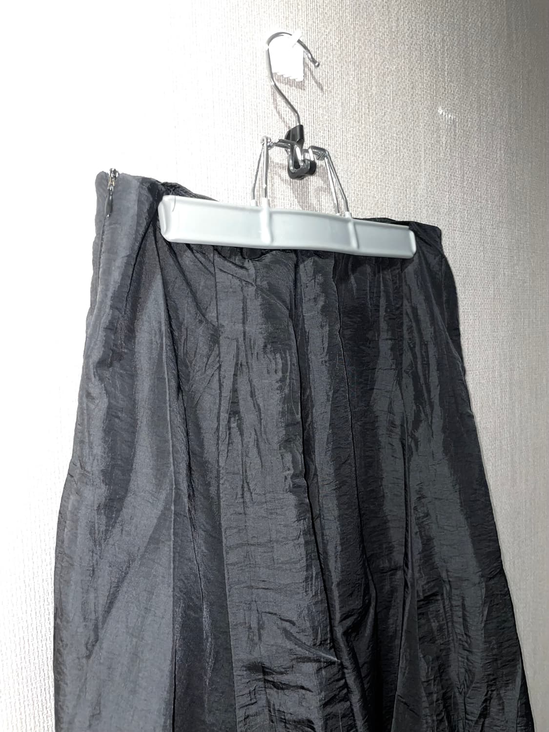나일론 레이어드 미디스커트 상품이미지4