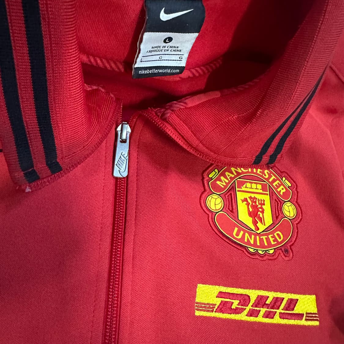 Nike x 맨유 11-12 DHL 로고 트랙탑 져지  상품이미지4