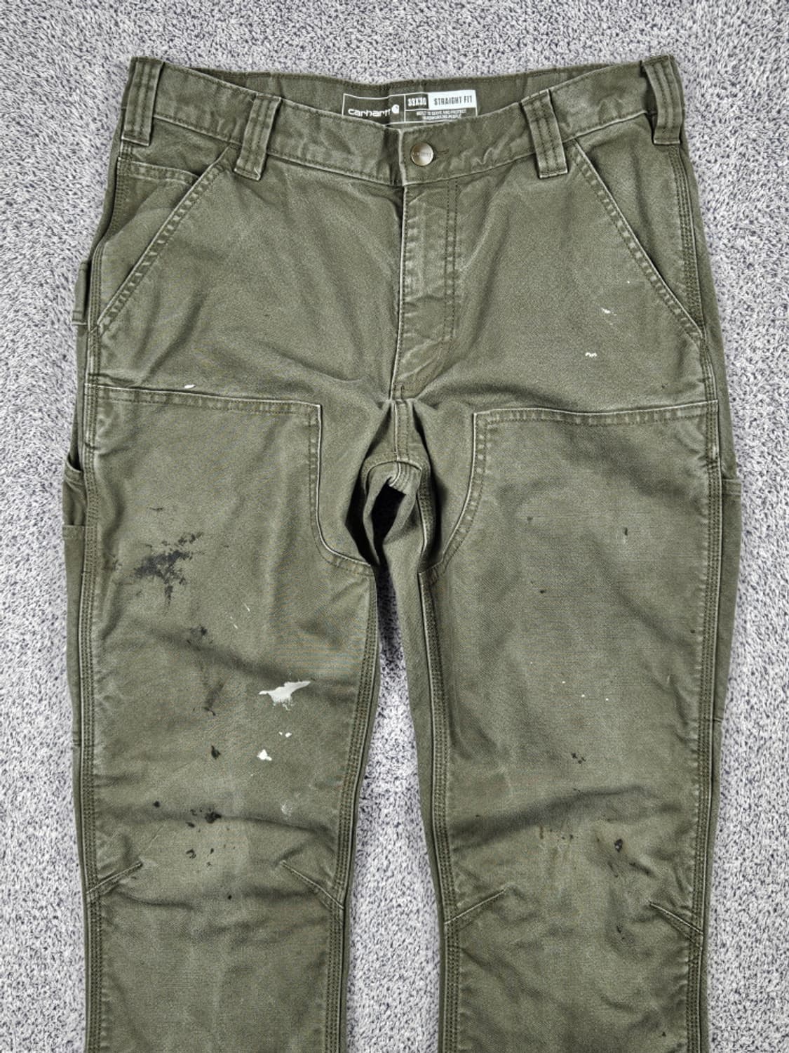 칼하트 덕 캔버스 더블니 카펜터 워크 팬츠 ( 33X30 )/ 10124 상품이미지5