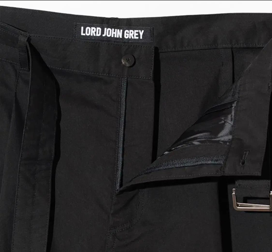 로드존그레이 벨티드 와이드 코튼 팬츠 L 상품이미지2