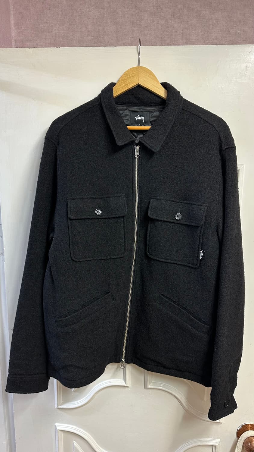 스투시 x 파타 보일드 울 셔츠 자켓 L사이즈 상품이미지2