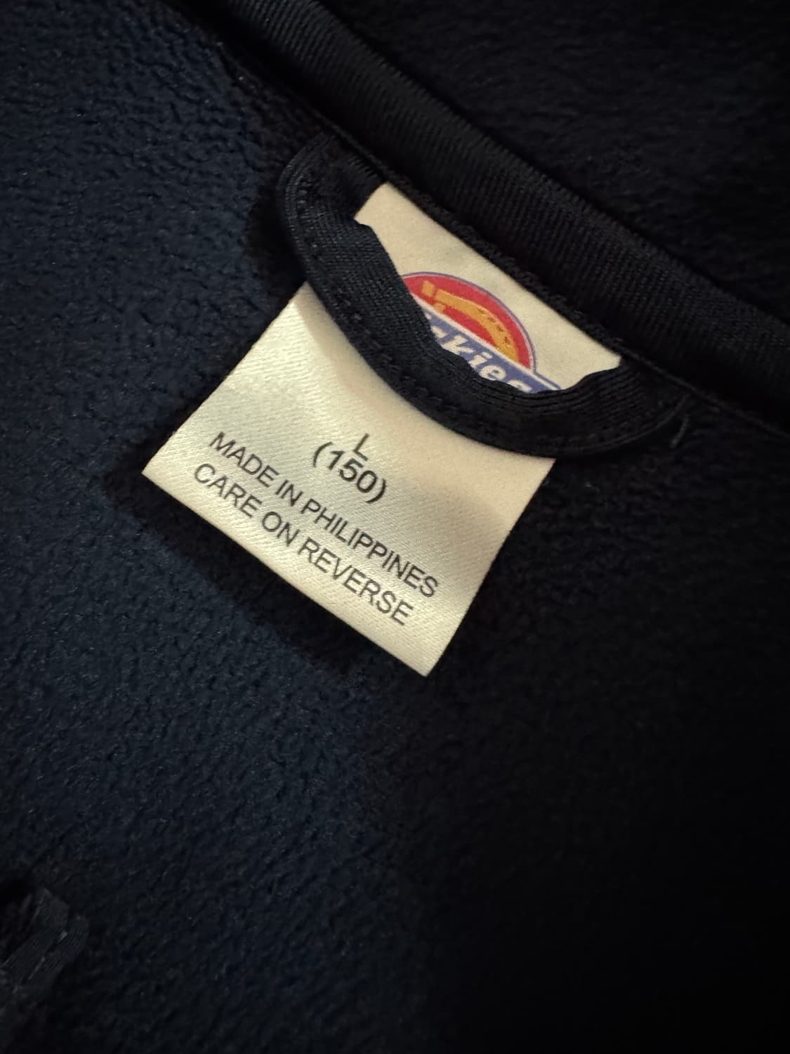 여성 디키즈 로고 플리스 집업 자켓 키즈 150 S 상품이미지3