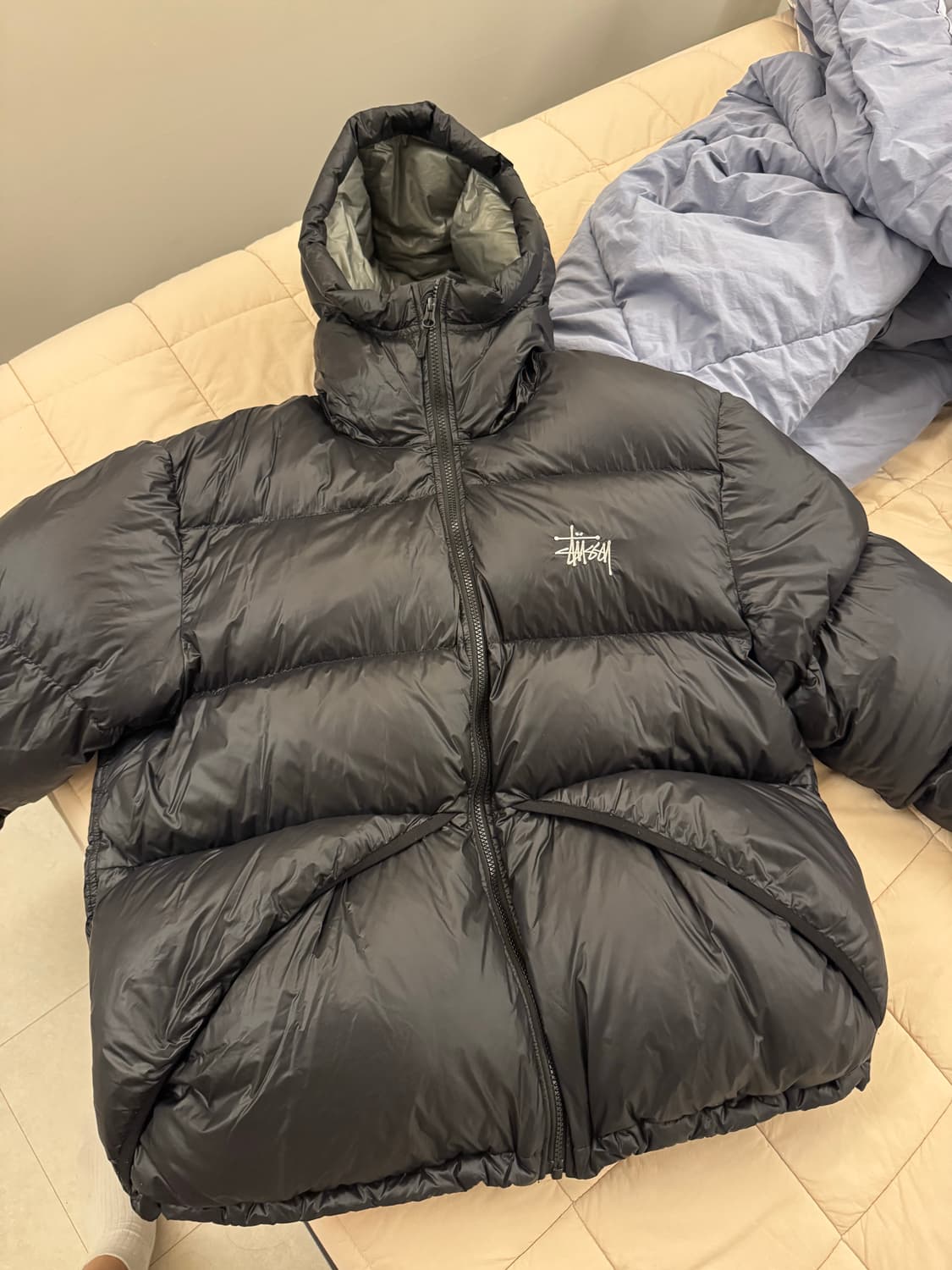 스투시 립스탑 패딩 블랙L 상품이미지1