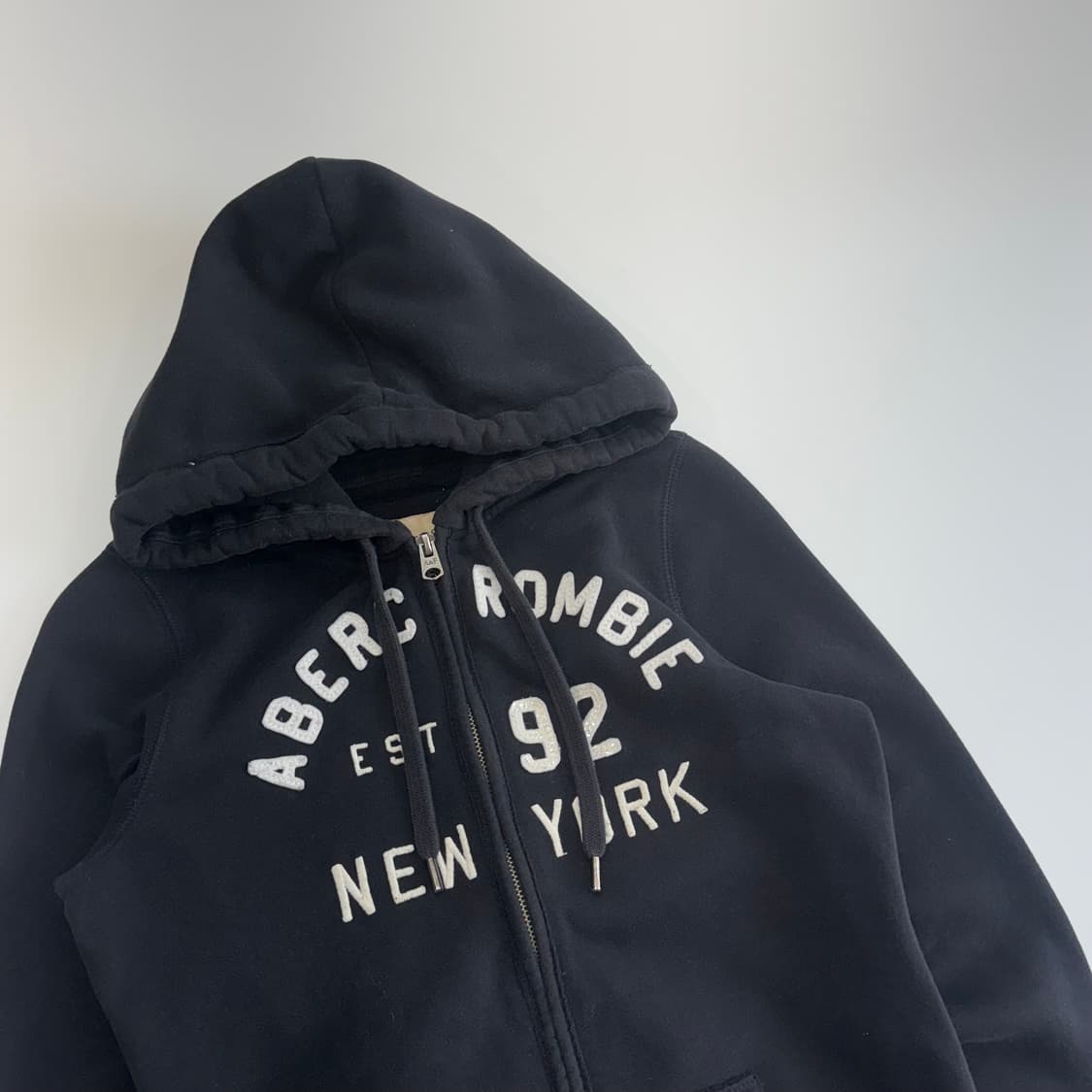 Abercrombie 아베크롬비 스펠아웃 다크 네이비 후드집업 상품이미지4