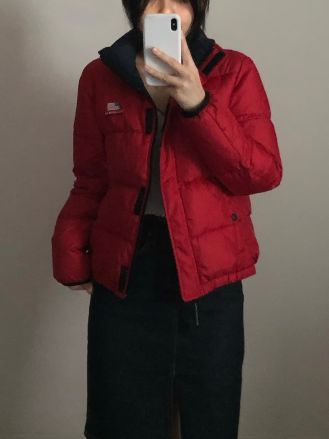 폴로 진스 컴퍼니 성조기 배색 패딩 상품이미지1