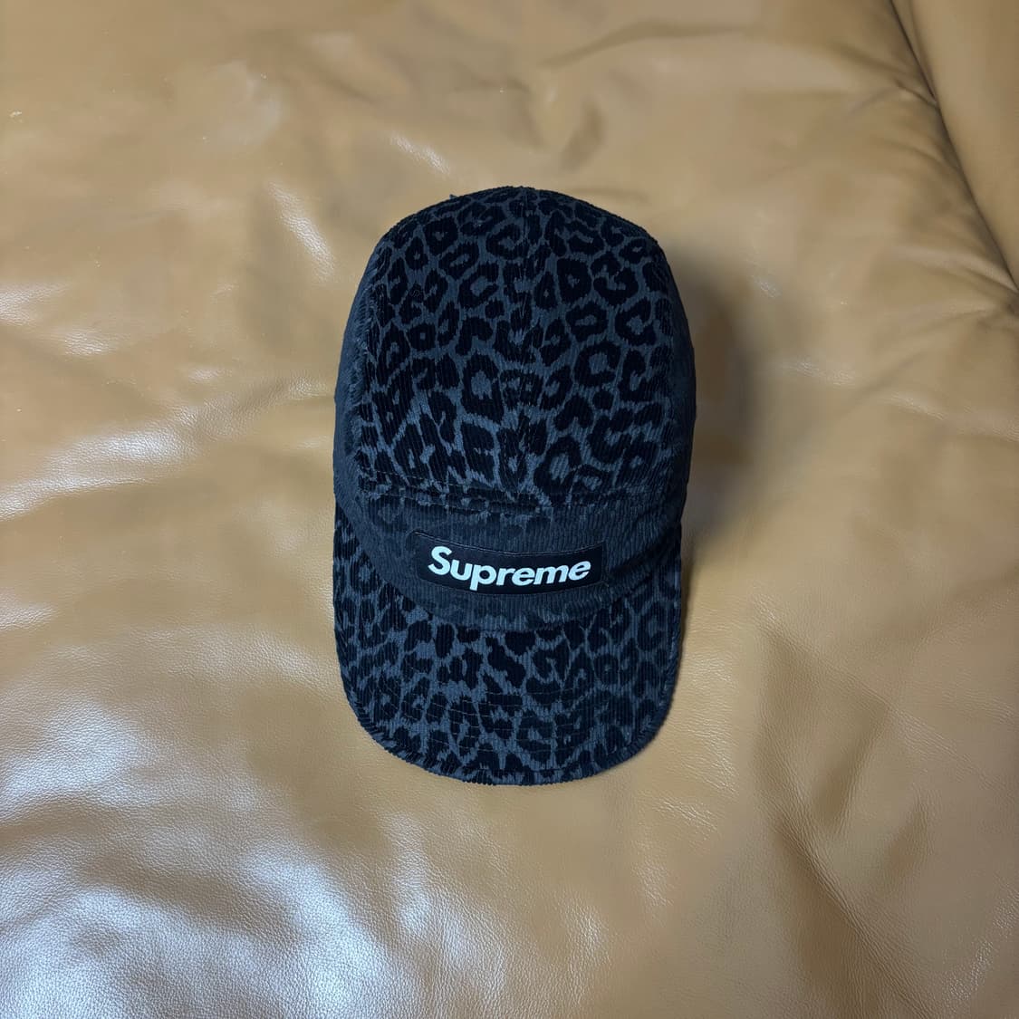 Supreme 슈프림 레오파드 블랙 캠프캡 모자 Leopard Black 상품이미지5