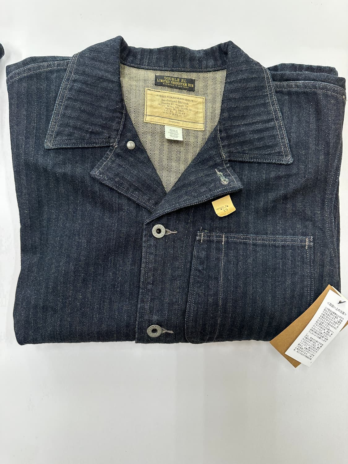 rrl 리미티드 에디션 인디고 헤링본 셔츠 M 판매/교환 상품이미지1