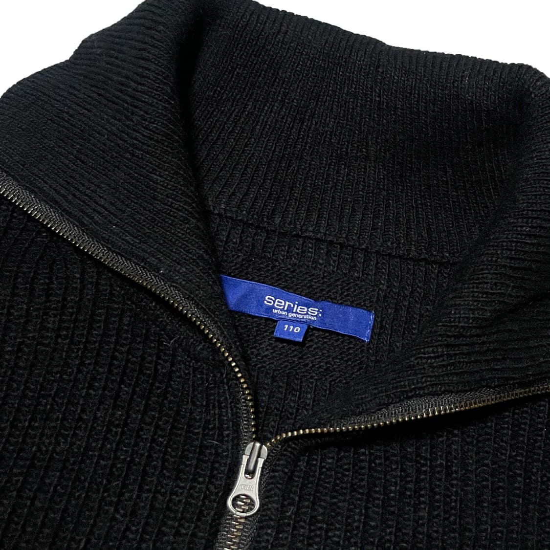 시리즈 하프집업 니트 블랙 상품이미지6