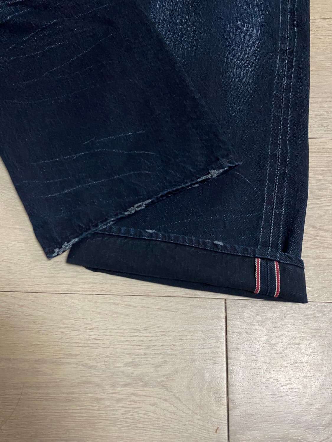 (32)Lee Cooper 빈티지 워싱 신치백 셀비지 데님 팬츠 상품이미지5