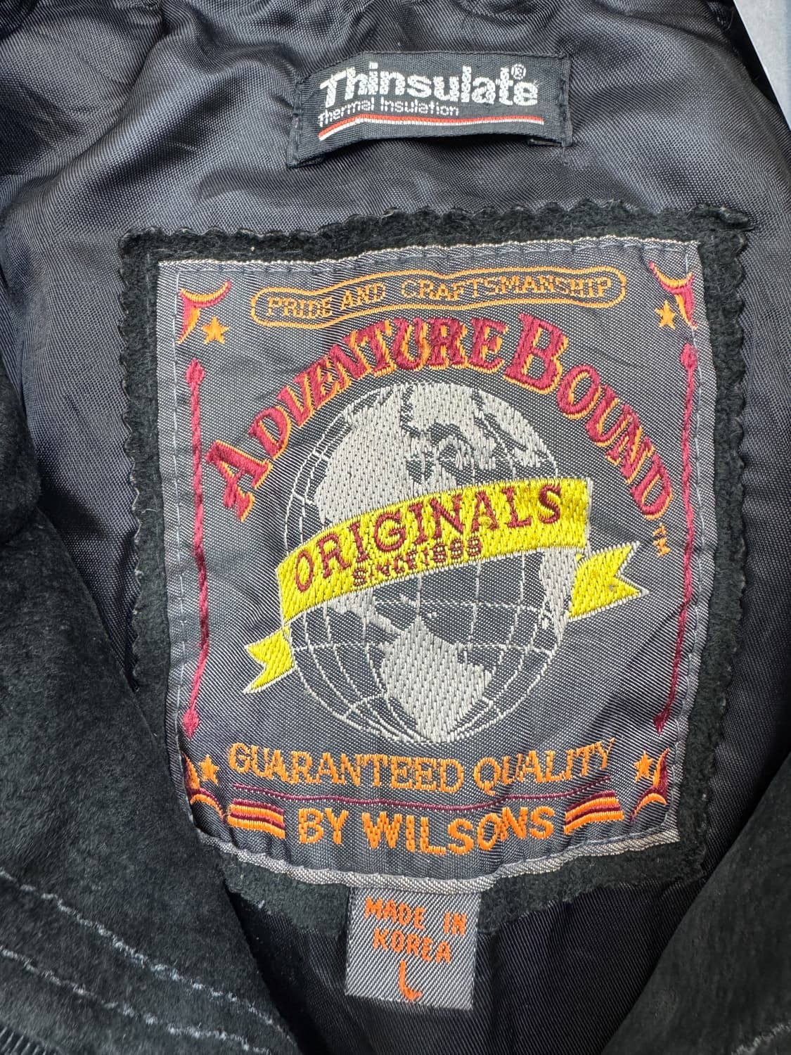 어드벤쳐 바운드 90s 더블 카라 스웨이드 레더 봄버 자켓 상품이미지5