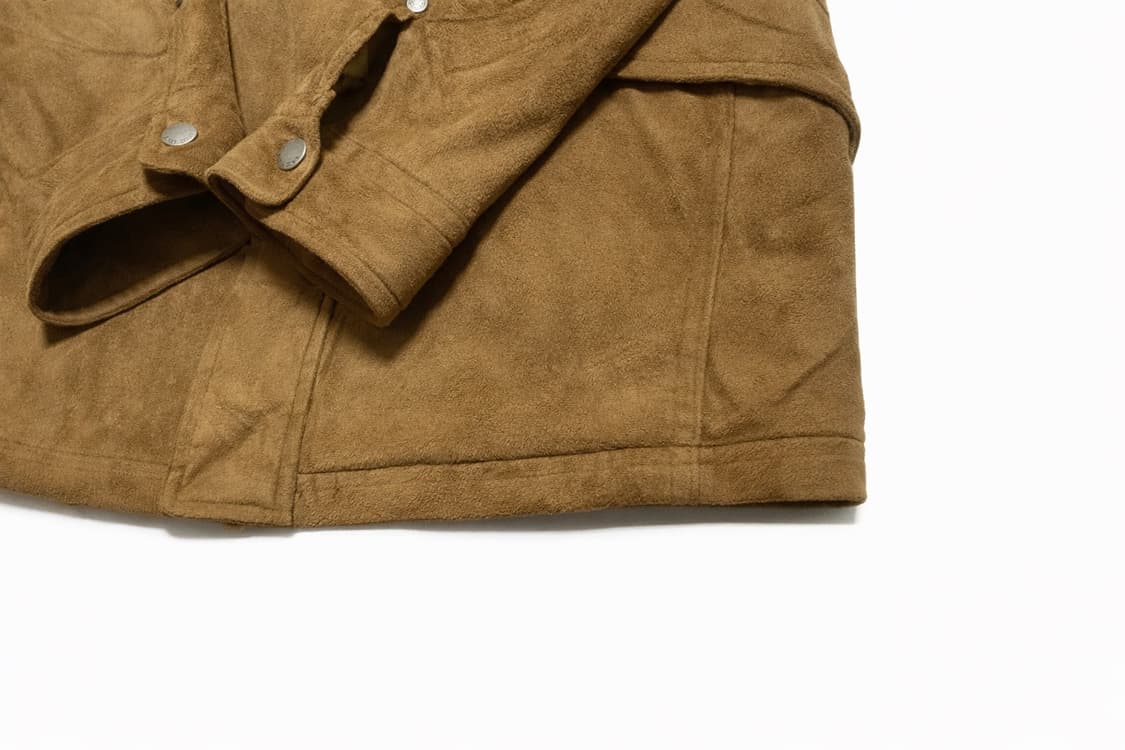 FIRST DOWN 빈티지  웨스턴 무드 스웨이드 트러커 자켓 브라운 M 상품이미지4